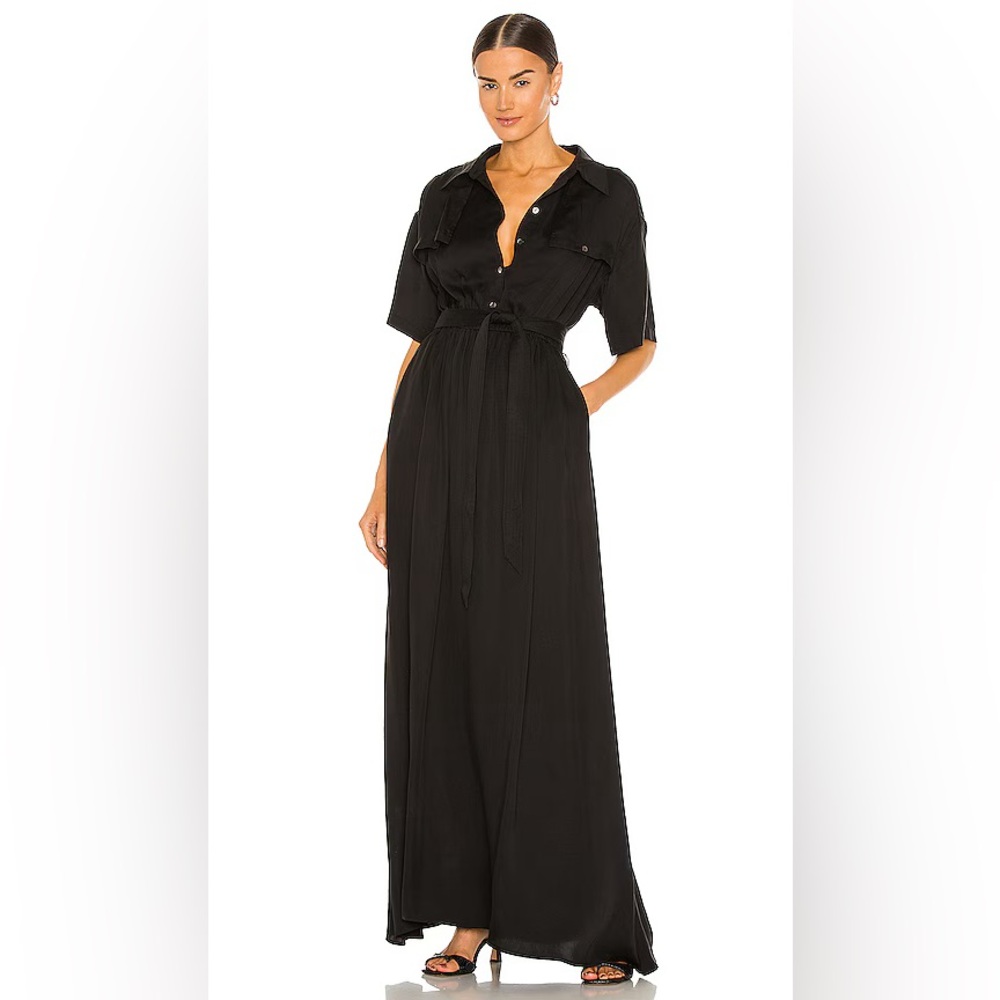 Evan Maxi Dress in Black L'ACADEMIE Revolve